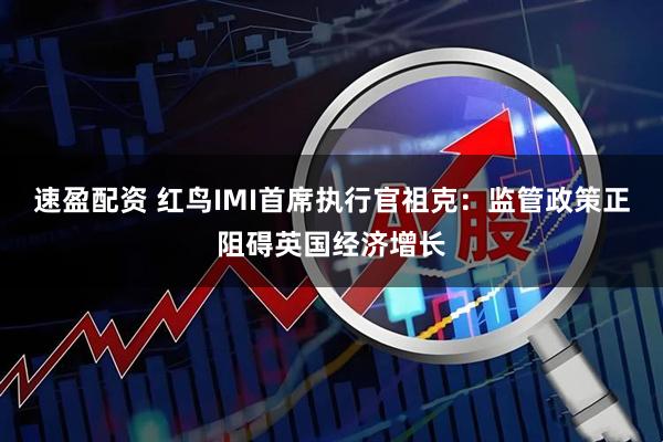 速盈配资 红鸟IMI首席执行官祖克：监管政策正阻碍英国经济增长