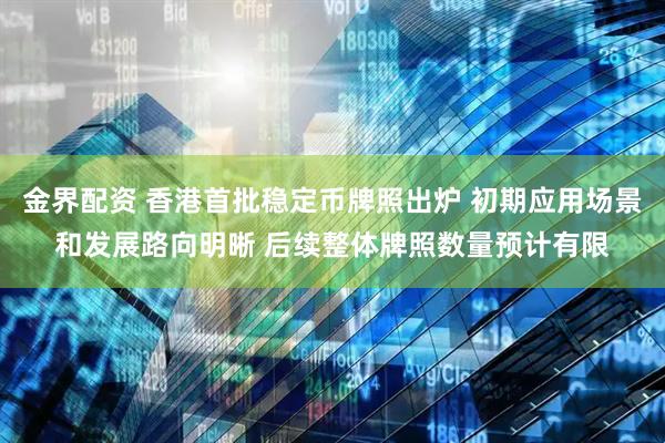 金界配资 香港首批稳定币牌照出炉 初期应用场景和发展路向明晰 后续整体牌照数量预计有限
